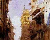 Corso Sant'Anastasia, Verona, with the Palace of Prince Maffei - 理查德·帕克斯·伯宁顿